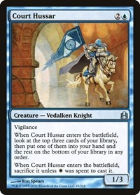 Court Hussar, Commander