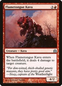 Flametongue Kavu, Commander