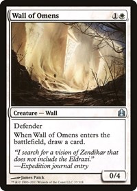 Wall of Omens, Commander