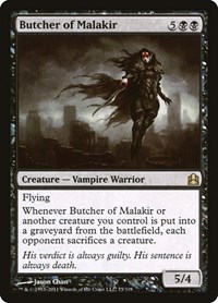 Butcher of Malakir, Commander