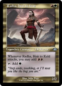 Radha, Heir to Keld (Retro Frame), Dominaria Remastered