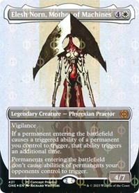 Elesh Norn, Mother of Machines (Concept Praetor) (Step-and-Compleat Foil), Phyrexia: All Will Be One