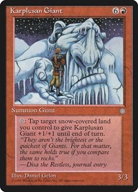 Karplusan Giant, Ice Age
