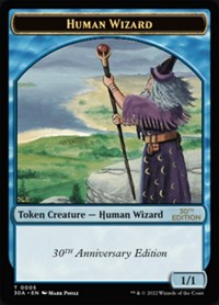 Human Wizard Token, 30th Anniversary Edition
