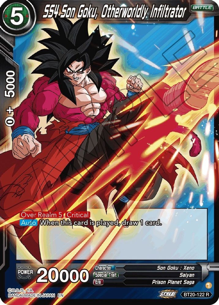 SS4 Son Goku, Otherworldly Infiltrator, Standard, front
