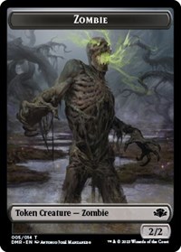 Zombie // Cat (008) Double-Sided Token, Dominaria Remastered