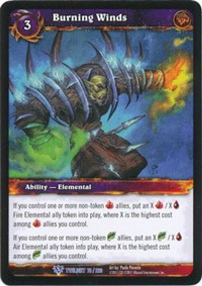 Burning Winds, Standard, front