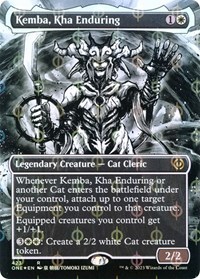 Kemba, Kha Enduring (Borderless) (Step-and-Compleat Foil), Phyrexia: All Will Be One