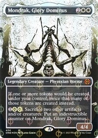 Mondrak, Glory Dominus (Showcase) (Step-and-Compleat Foil), Phyrexia: All Will Be One