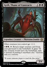 Geth, Thane of Contracts, Phyrexia: All Will Be One
