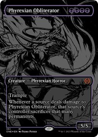 Phyrexian Obliterator (Oil Slick Raised Foil), Phyrexia: All Will Be One