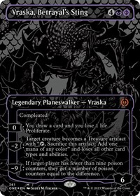Vraska, Betrayal's Sting (Oil Slick Raised Foil), Phyrexia: All Will Be One