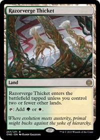 Razorverge Thicket, Phyrexia: All Will Be One