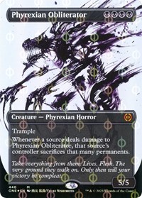 Phyrexian Obliterator (Showcase) (Step-and-Compleat Foil), Phyrexia: All Will Be One