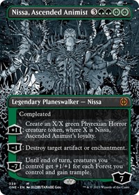 Nissa, Ascended Animist (Borderless), Phyrexia: All Will Be One