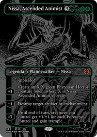 Nissa, Ascended Animist (Oil Slick Raised Foil), Phyrexia: All Will Be One