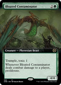 Bloated Contaminator (Extended Art), Phyrexia: All Will Be One