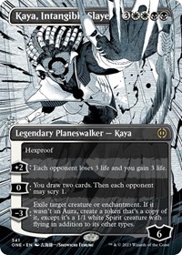 Kaya, Intangible Slayer (Borderless), Phyrexia: All Will Be One