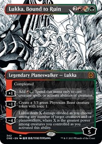 Lukka, Bound to Ruin (Borderless), Phyrexia: All Will Be One