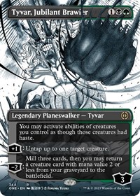 Tyvar, Jubilant Brawler (Borderless), Phyrexia: All Will Be One