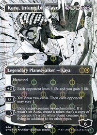 Kaya, Intangible Slayer (Borderless) (Step-and-Compleat Foil), Phyrexia: All Will Be One