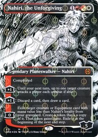 Nahiri, the Unforgiving (Borderless) (Step-and-Compleat Foil), Phyrexia: All Will Be One