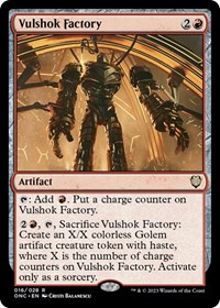Vulshok Factory, Commander: Phyrexia: All Will Be One