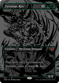 Tyrranax Rex (Oil Slick Raised Foil), Phyrexia: All Will Be One