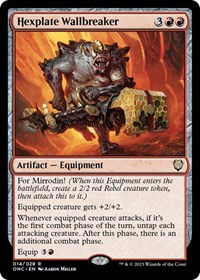 Hexplate Wallbreaker, Commander: Phyrexia: All Will Be One