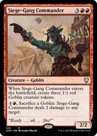 Siege-Gang Commander, Commander: Phyrexia: All Will Be One