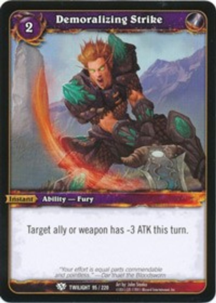 Demoralizing Strike, Standard, front