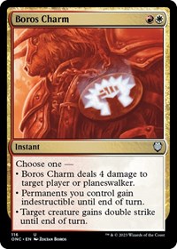 Boros Charm, Commander: Phyrexia: All Will Be One