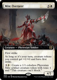 Mite Overseer (Extended Art), Phyrexia: All Will Be One