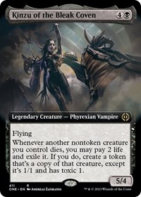 Kinzu of the Bleak Coven (Extended Art), Phyrexia: All Will Be One