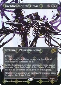 Archfiend of the Dross (Showcase) (Step-and-Compleat Foil), Phyrexia: All Will Be One