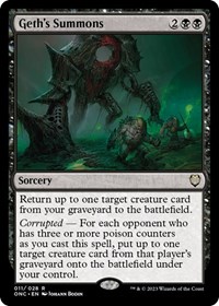 Geth's Summons, Commander: Phyrexia: All Will Be One