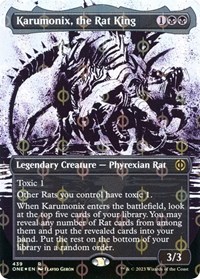 Karumonix, the Rat King (Showcase) (Step-and-Compleat Foil), Phyrexia: All Will Be One
