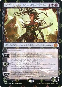 Vraska, Betrayal's Sting (Phyrexian) (Step-and-Compleat Foil), Phyrexia: All Will Be One