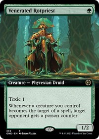 Venerated Rotpriest (Extended Art), Phyrexia: All Will Be One
