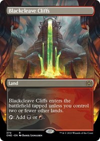Blackcleave Cliffs (Borderless), Phyrexia: All Will Be One