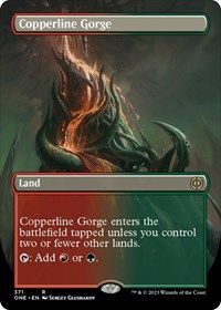 Copperline Gorge (Borderless), Phyrexia: All Will Be One