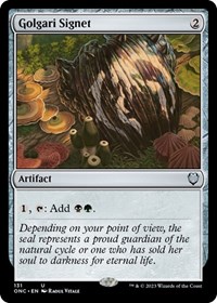 Golgari Signet, Commander: Phyrexia: All Will Be One