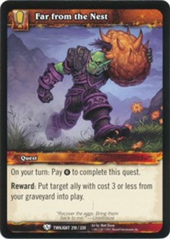Far from the Nest, Standard, front