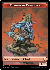 Kobolds of Kher Keep // Dragon Double-Sided Token, Commander: Phyrexia: All Will Be One