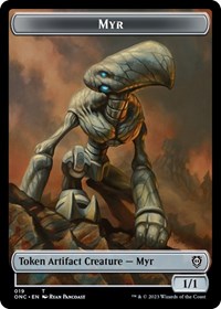 Myr // Thopter Double-Sided Token, Commander: Phyrexia: All Will Be One