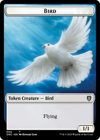 Bird // Cat Double-Sided Token, Commander: Phyrexia: All Will Be One
