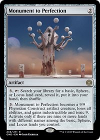 Monument to Perfection, Phyrexia: All Will Be One