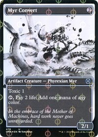 Myr Convert (Showcase) (Step-and-Compleat Foil), Phyrexia: All Will Be One