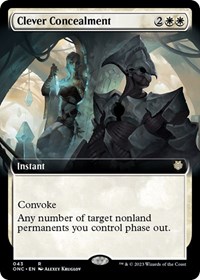 Clever Concealment (Extended Art), Commander: Phyrexia: All Will Be One