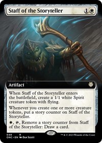 Staff of the Storyteller (Extended Art), Commander: Phyrexia: All Will Be One